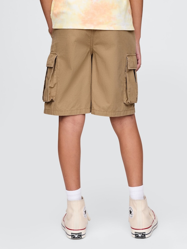 Gap Brown Ripstop Easy Cargo Shorts (4-13yrs) - Image 2 of 4 Gap Brown Ripstop Easy Cargo Shorts (4-13yrs) - Image 2 of 4