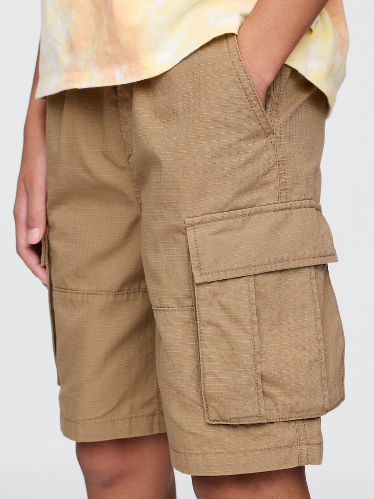 Gap Brown Ripstop Easy Cargo Shorts (4-13yrs) - Image 3 of 4