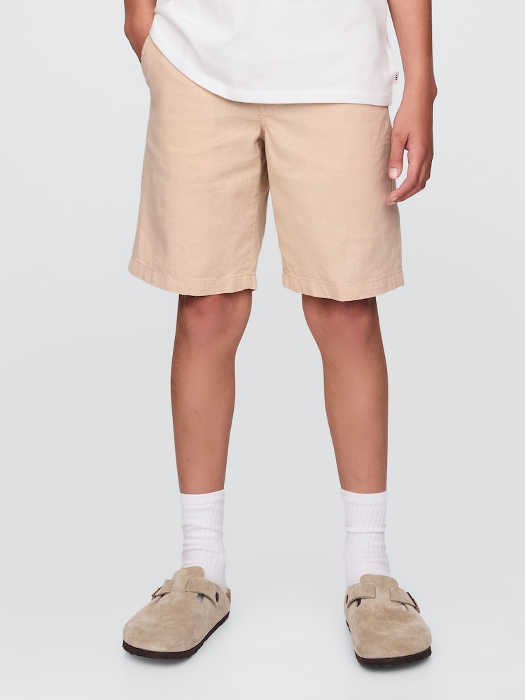 Gap Beige Linen-Cotton Shorts (4-13yrs) - Image 1 of 5