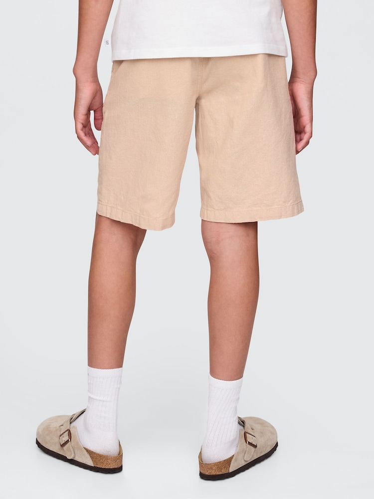 Gap Beige Linen-Cotton Shorts (4-13yrs) - Image 2 of 5