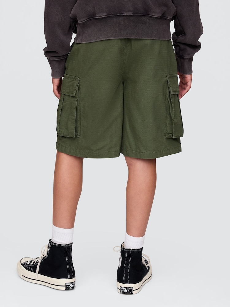 Gap Green Ripstop Easy Cargo Shorts (4-13yrs) - Image 2 of 2
