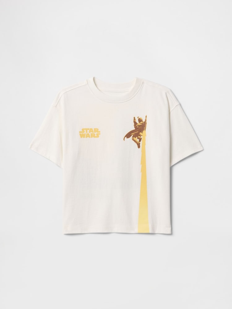 Gap White Star Wars Graphic T-Shirt (4-13yrs) - Image 1 of 2