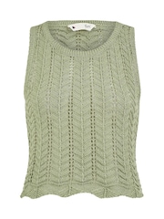 Yumi Green Crochet Knitted Top - Image 4 of 4