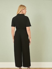 Yumi Black Relaxed Fit Utility Jumpsuit - Image 3 of 4