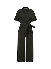 Yumi Black Relaxed Fit Utility Jumpsuit - Image 4 of 4
