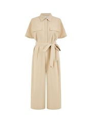 Yumi Natural Relaxed Fit Utility Jumpsuit - Image 5 of 5
