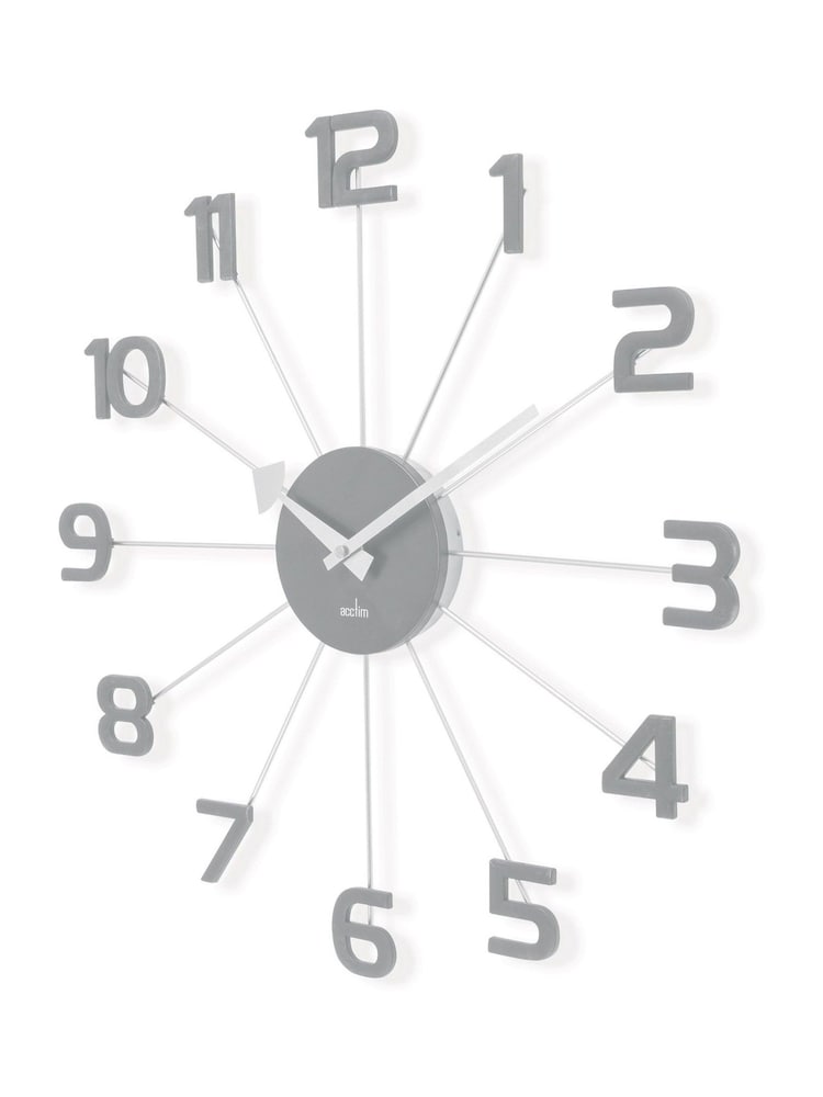 Acctim Clocks Pigeon Grey Astraea Spoke Wall Clock - Image 2 of 4