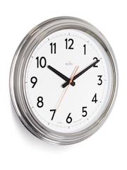 Acctim Clocks Chrome Clayton Effect Wall Clock - Image 3 of 3
