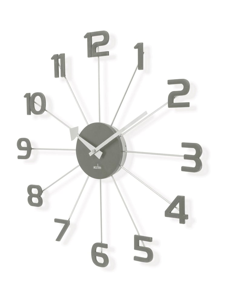 Acctim Clocks Slate Green Astraea Spoke Wall Clock - Image 2 of 4