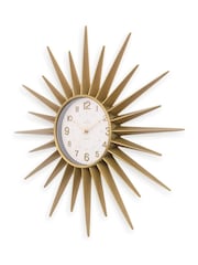 Acctim Clocks Gold Stella Starburst Wall Clock - Image 3 of 5