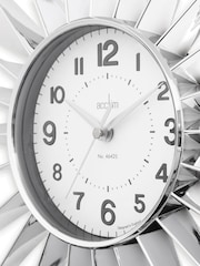 Acctim Clocks Silver Stella Starburst Wall Clock - Image 5 of 5