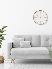 Acctim Clocks Dark Walnut Knoll Dark Wood Wall Clock - Image 1 of 5