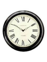 Brookpace Lascelles Black Lascelles Station Clock - Image 1 of 2