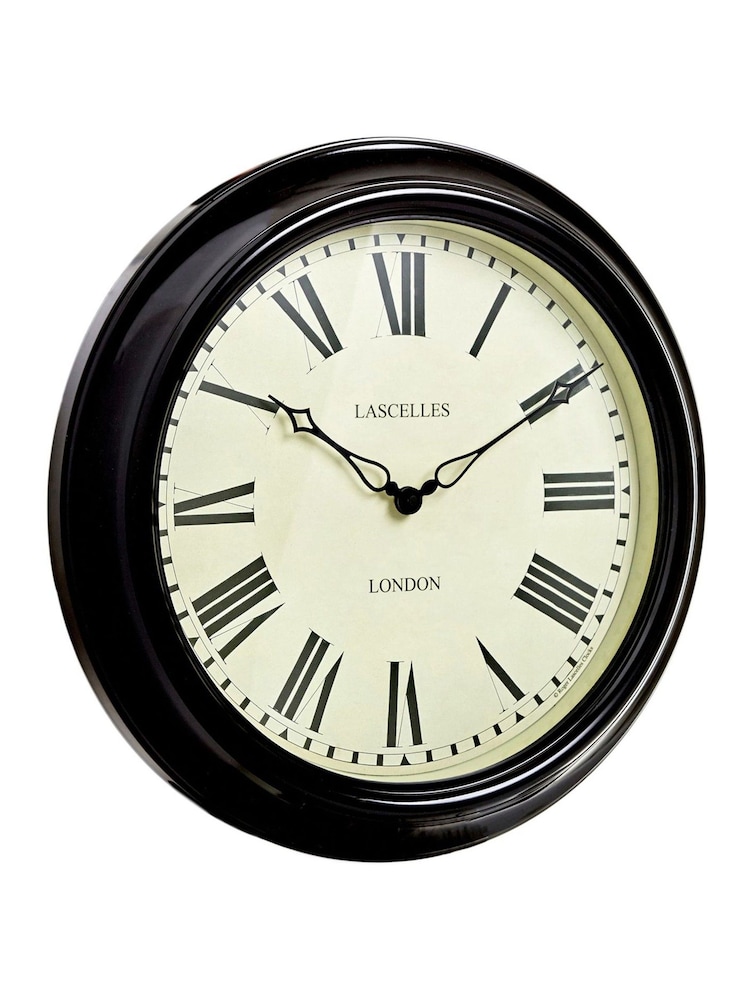 Brookpace Lascelles Black Lascelles Station Clock - Image 2 of 2