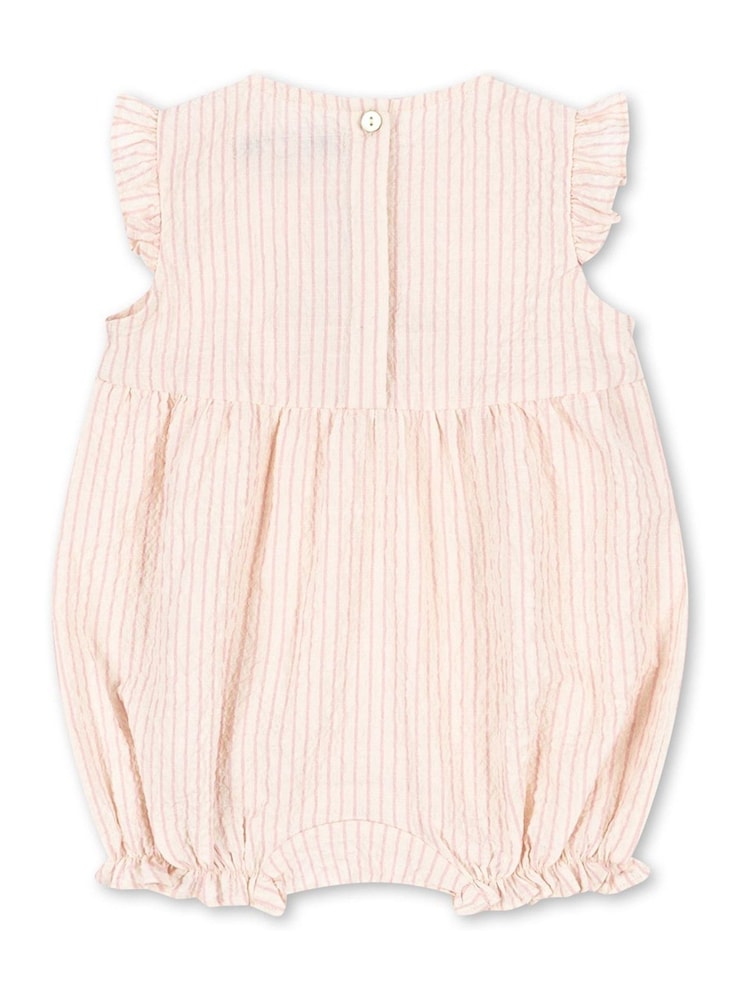 Konges Sløjd Pink Ellie Frill Cherry Embroidery Romper - Image 2 of 5