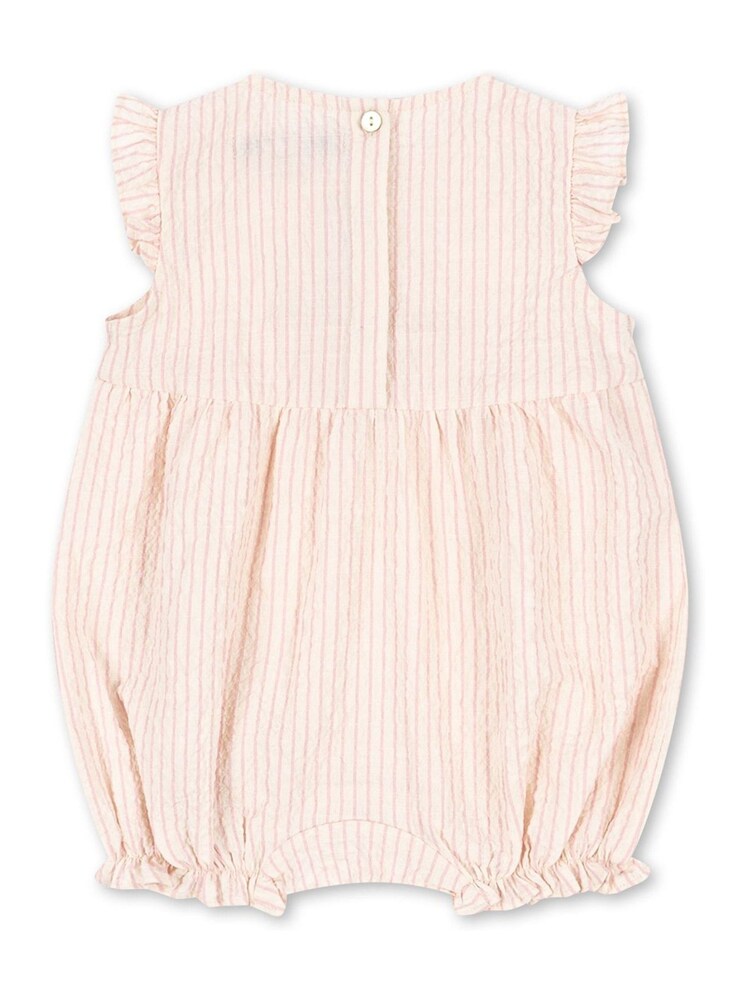 Konges Sløjd Pink Ellie Frill Cherry Embroidery Romper - Image 2 of 5 Konges Sløjd Pink Ellie Frill Cherry Embroidery Romper - Image 2 of 5