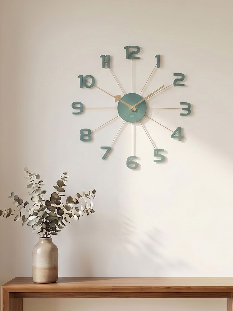 Acctim Clocks Cloverfield Astraea spoke wall clock - Image 5 of 5 Acctim Clocks Cloverfield Astraea spoke wall clock - Image 5 of 5