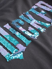 Charcoal Grey Wicked Oversized Graphic Print T-Shirt (3-16yrs) - Image 7 of 8