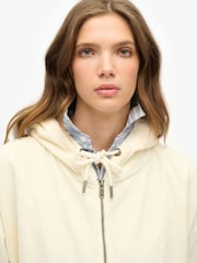 Blanco - Superdry Velour Zip Hoodie - Imagen 4 de 5
