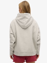 Gris - Superdry Athletic Essentials Relaxed Hoodie - Imagen 2 de 6