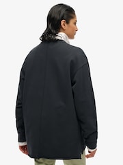 Черный - Толстовка Superdry Studios Crew - Изображение 2 из 6