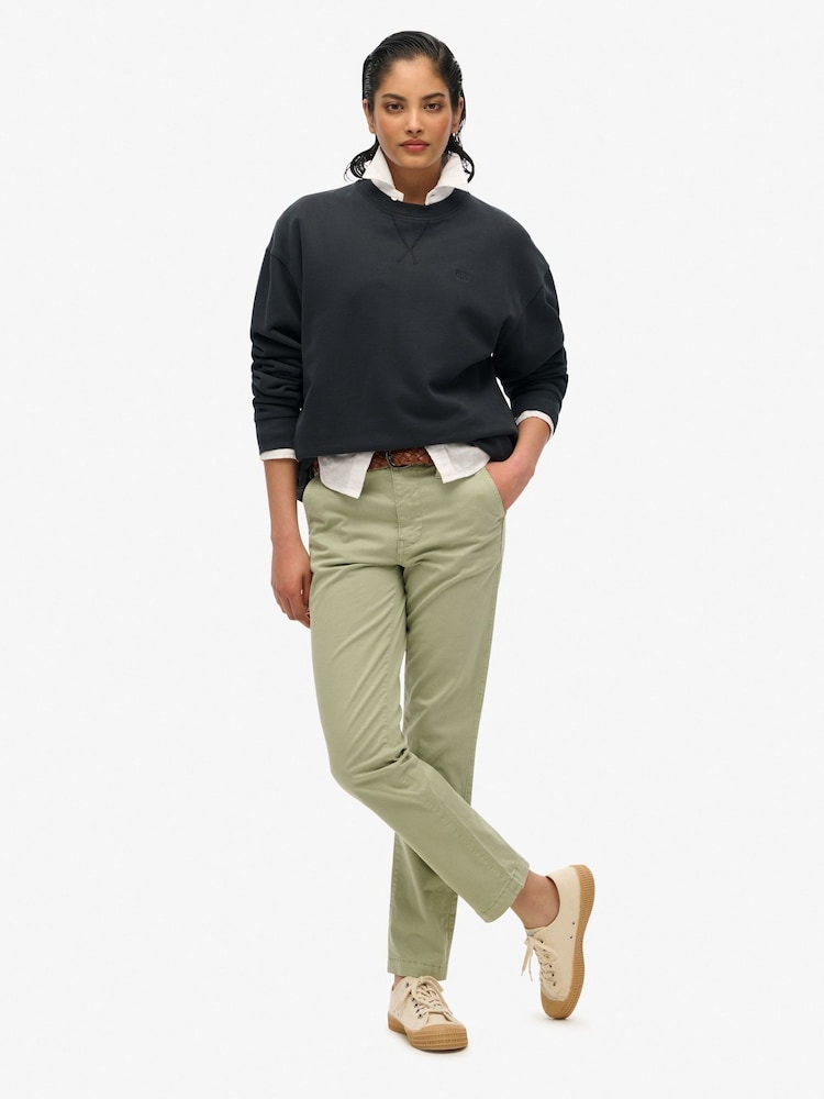Superdry Black Studios Crew Sweat Top - Image 3 of 6