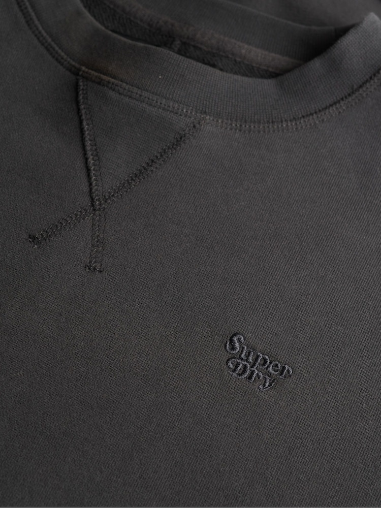 Черный - Толстовка Superdry Studios Crew - Изображение 6 из 6