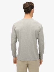 Superdry Grey Athletic Essentials Long Sleeve Top - Image 2 of 6