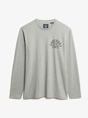 Superdry Grey Athletic Essentials Long Sleeve Top - Image 5 of 6