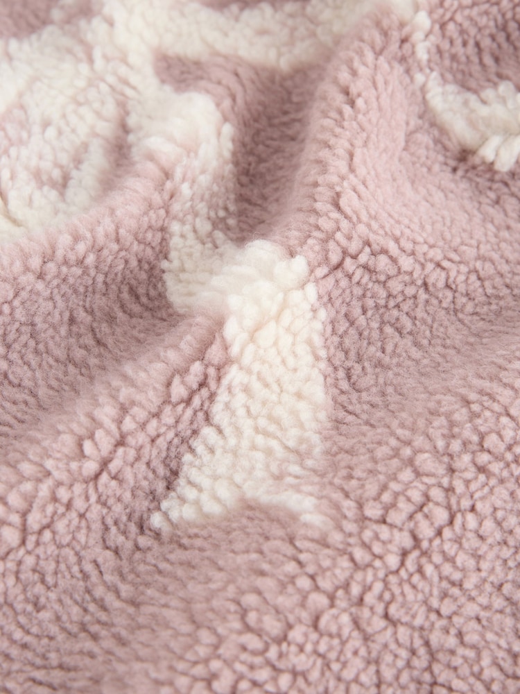 Pink Bow Borg Zip Fleece - Image 2 of 3