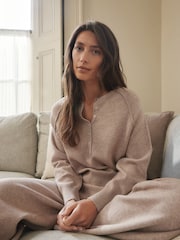 Neutral Knitted Button Collar Jumper - Image 3 of 9