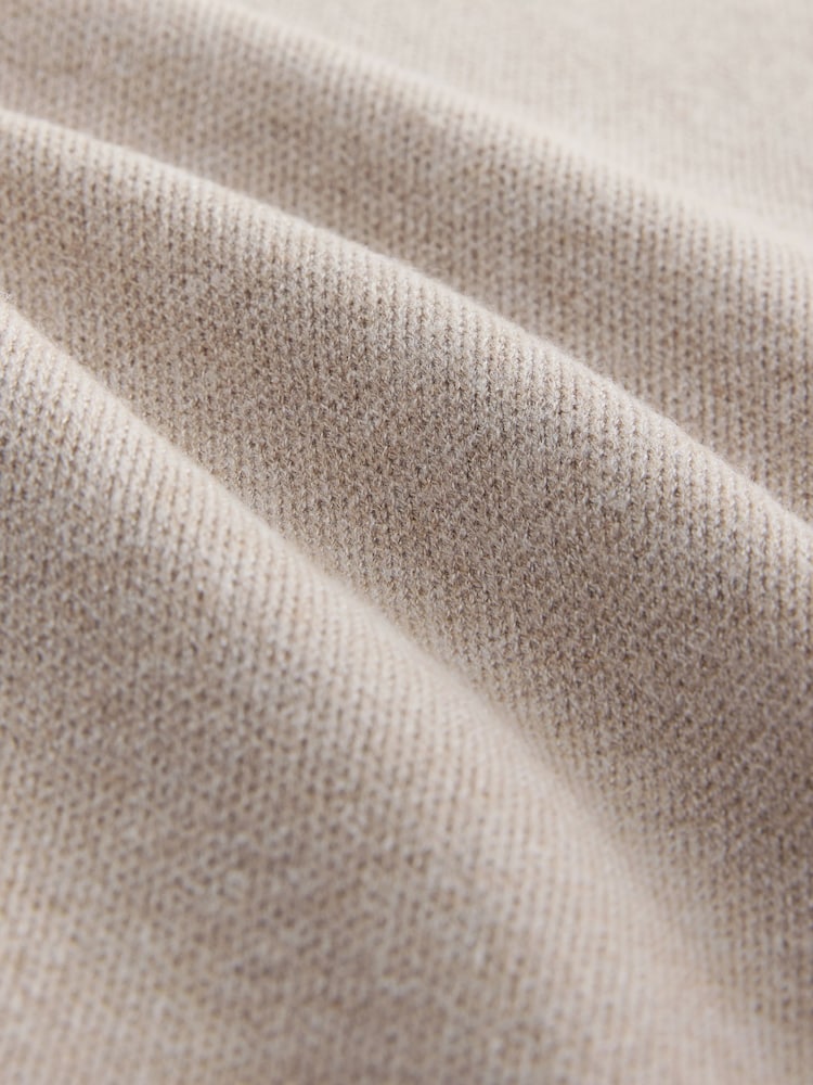 Neutral Knitted Button Collar Jumper - Image 9 of 9