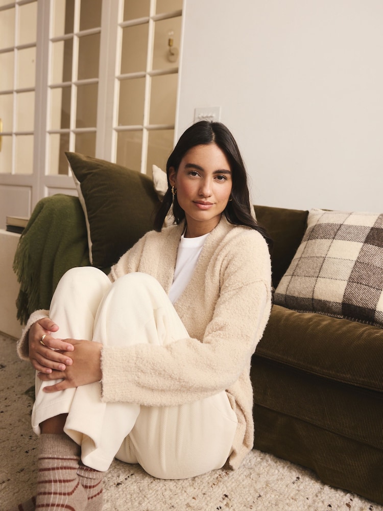 Cream Boucle Cardigan - Image 2 of 8