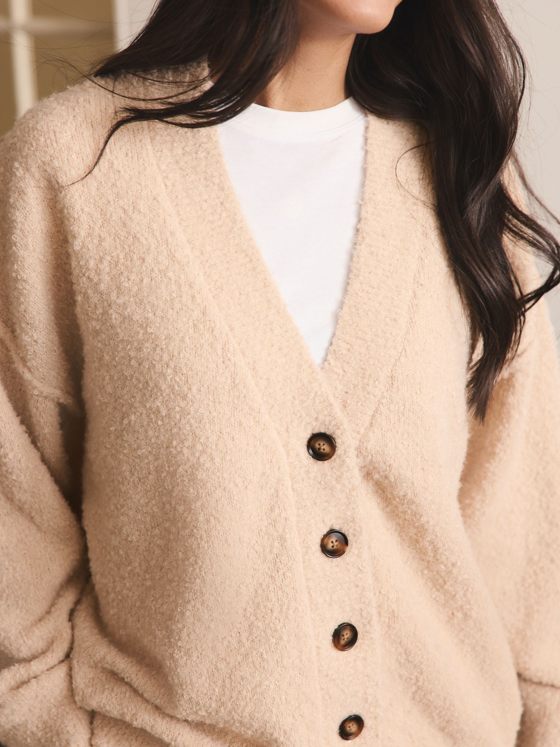 Buy Cream Boucle Cardigan from Next South Africa