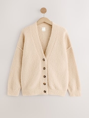 Cream Boucle Cardigan - Image 6 of 8