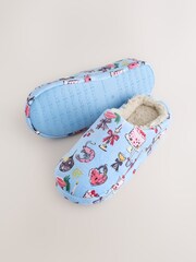 Azul - Pantufas de pelúcia Mule - Imagem 10 de 11