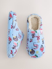 Azul - Pantufas de pelúcia Mule - Imagem 5 de 11