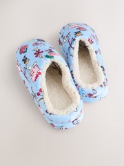 Azul - Pantufas de pelúcia Mule - Imagem 8 de 11
