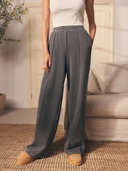 Charcoal Grey Wide Leg Joggers - Image 3 of 10