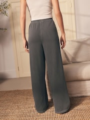 Charcoal Grey Wide Leg Joggers - Image 5 of 10