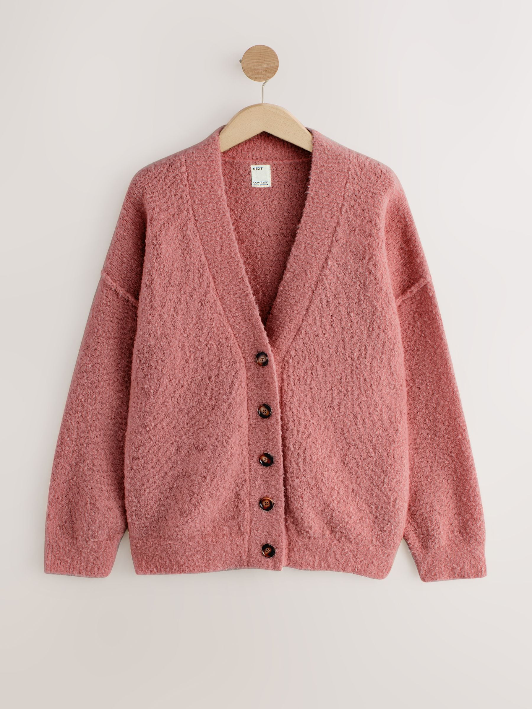 Buy Pink Boucle Cardigan from Next USA