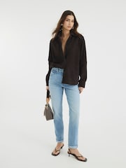 River Island легкие моделирующие джинсы в винтажном стиле - Image 1 of 4