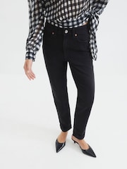 River Island Black Mom Fit Sculpt Jeans - Image 1 of 4