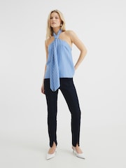 River Island Blue High Rise Slim Fit 100% Cotton Jeans - Image 1 of 3