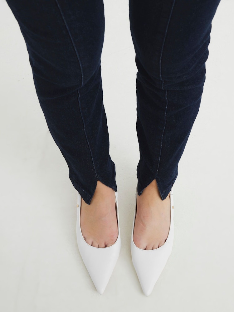 River Island Blue High Rise Slim Fit 100% Cotton Jeans - Image 3 of 3
