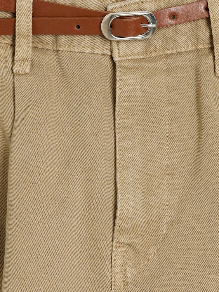 River Island Brown Tailored Baggy 100% Cotton Jeans - Image 6 of 6