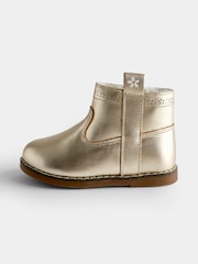 JoJo Maman Bébé Gold Cosy Lined Chelsea Boots - Image 3 of 4