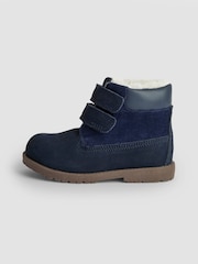 JoJo Maman Bébé Navy Leather Boots - Image 5 of 6