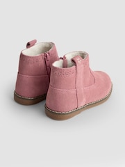 JoJo Maman Bébé Pink Chelsea Boots - Image 3 of 5