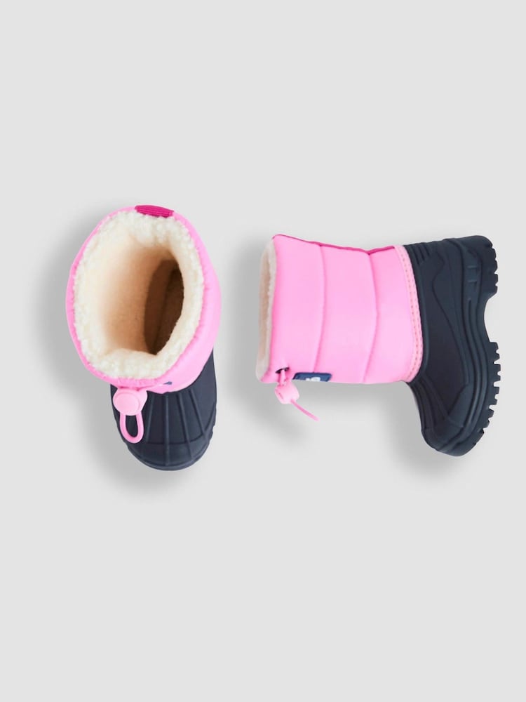 JoJo Maman Bébé Pink Alpine Snow Boots - Image 3 of 3 JoJo Maman Bébé Pink Alpine Snow Boots - Image 3 of 3
